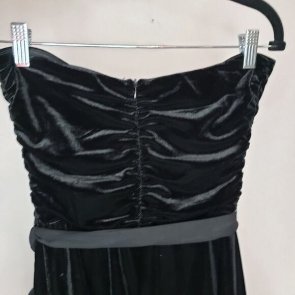 NWT Aqua Strapless Velvet Mini Dress Size L - Picture 4 of 7